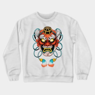 yakuza mask Crewneck Sweatshirt